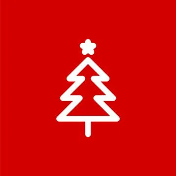 Christmas tree toy simple flat vector illustration 스톡 일러스트