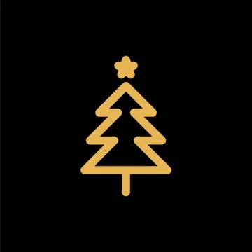 Christmas tree toy simple flat vector illustration 스톡 일러스트