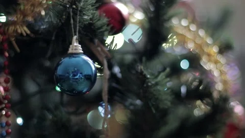 Christmas tree toys Stock Footage 145980595