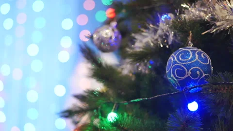 Christmas tree with toys Stock Footage 147245677