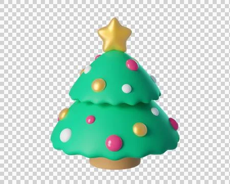 Christmas Tree with toys Stock Illustration