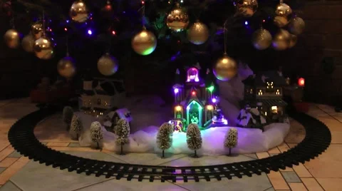 Christmas Tree Train Stock Footage 46397509