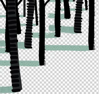 Christmas tree trunks Stock Illustration