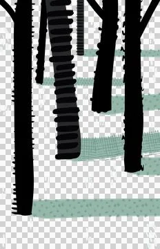 Christmas tree trunks Stock Illustration