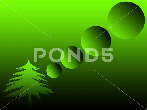 Christmas tree vector, ball vector design PSD Template