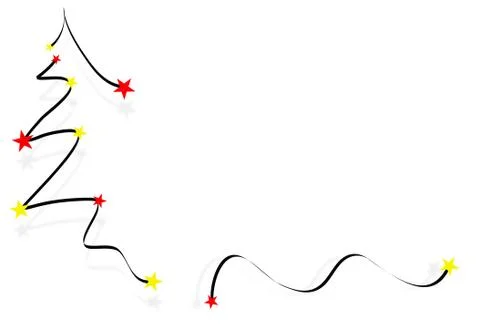 Christmas tree vector card Stock Illustration