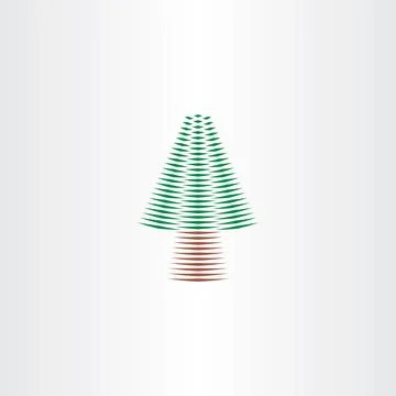Christmas tree vector design element icon Stock-Illustration