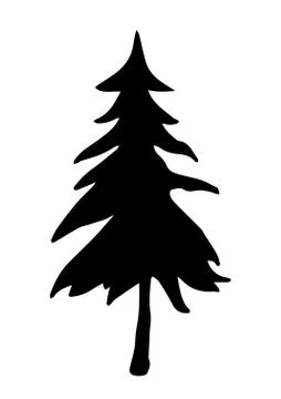 Christmas tree vector with highly details Stock Illustration