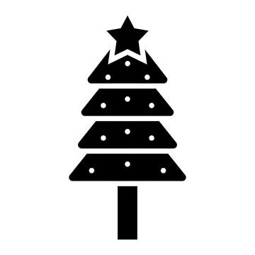 Christmas tree Vector Icon Design Illustration Stock Illustration