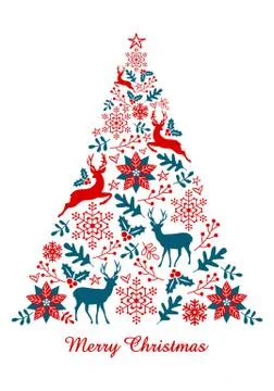 Christmas tree, vector Stock Illustration