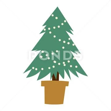 Christmas tree vector. Stock Illustrationen