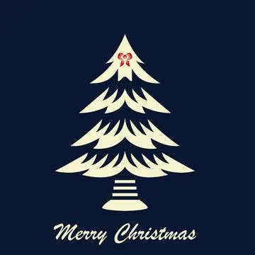 Christmas Tree Vector Stock Illustration
