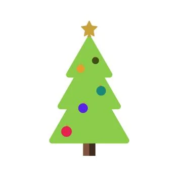 Christmas tree vector illustration Illustrazione stock