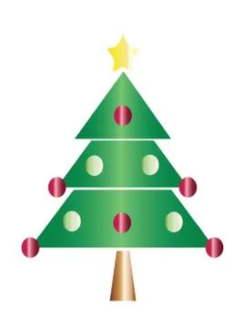 Christmas tree vector illustration Stock Illustration