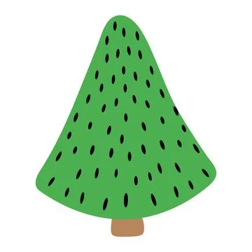 Christmas Tree Vector Illustration Stock Illustration