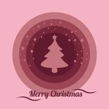 Christmas tree vector. New year 2022. Greeting card. Stock Illustration