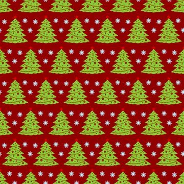Christmas tree vector seamless pattern christmas background イラスト素材