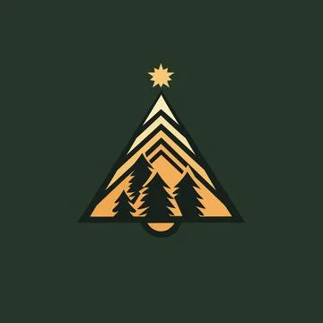 Christmas tree-vector style Stock Illustration