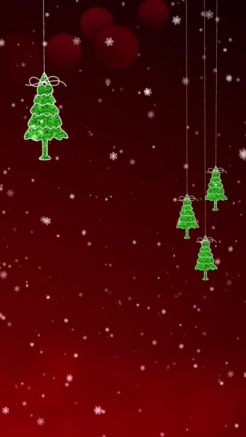 Christmas with Tree Vertical Background Seamlessly Loopable Vídeos de archivo 317871333