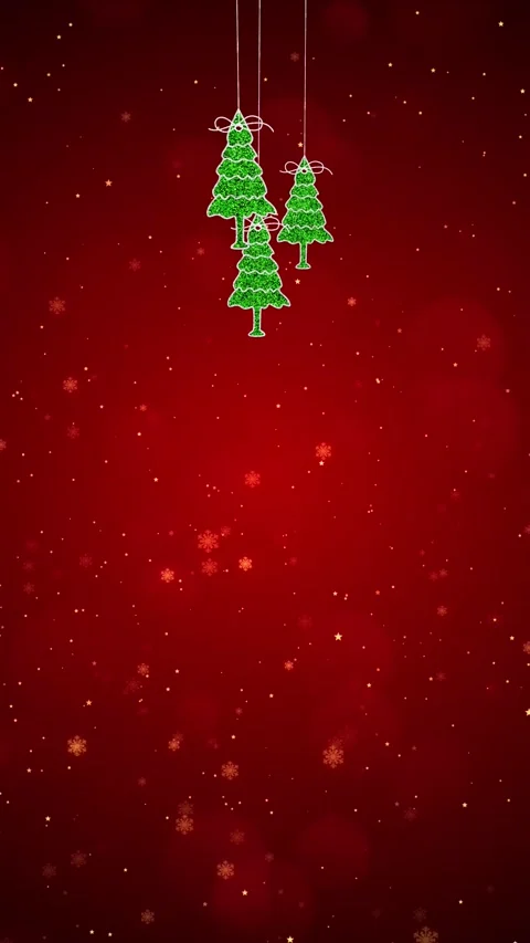Christmas with Tree Vertical Background Seamlessly Loopable Vídeos de archivo 317871334