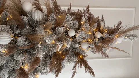 Christmas Tree view from top to bottom. Stock Footage 225513749