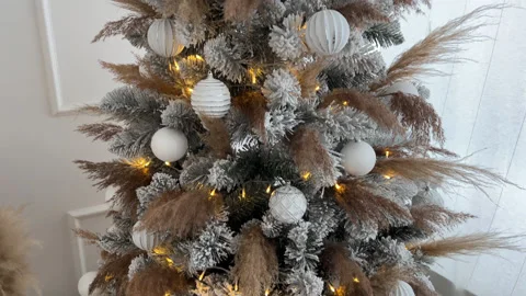 Christmas Tree view from top to bottom Stock Footage 225514268