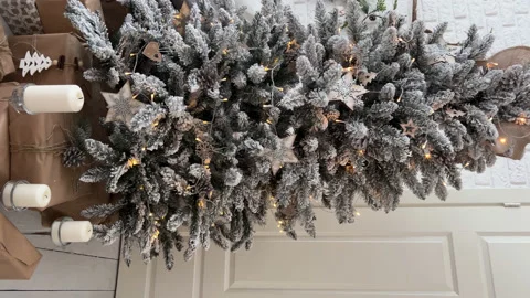 Christmas Tree view from top to bottom. Stock Footage 225514709