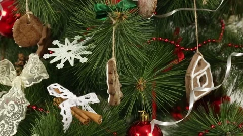 Christmas Tree Vintage Stock Footage 57684864
