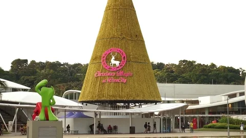 Christmas tree at VivoCity Singapore Stock Video Pond5