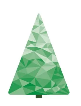 Christmas Tree on white background イラスト素材