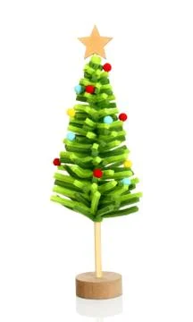 Christmas tree on white background Stock Illustration