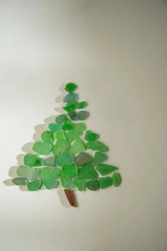 Christmas tree on white background Foto stock