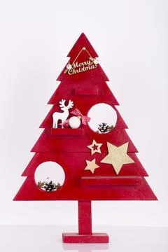 Christmas tree on a white background 写真素材