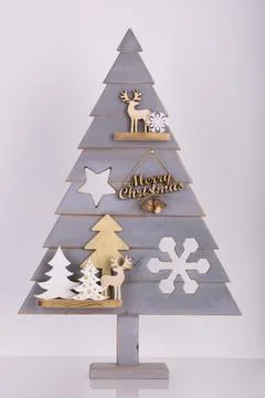 Christmas tree on a white background Foto stock