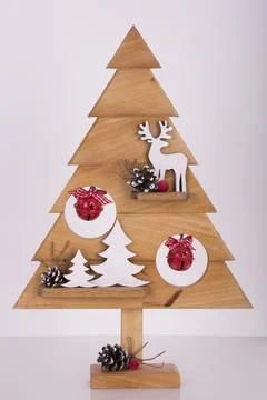 Christmas tree on a white background Foto stock
