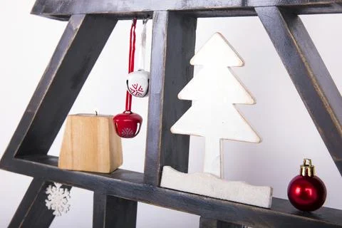 Christmas tree on a white background 写真素材