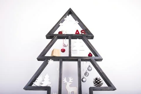 Christmas tree on a white background Stock-Fotos