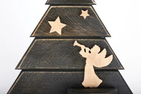 Christmas tree on a white background Foto stock