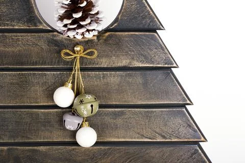 Christmas tree on a white background Stock Photos