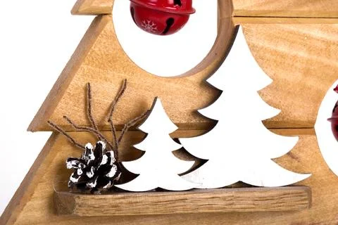 Christmas tree on a white background Stock Photos