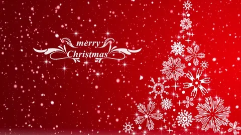 Christmas tree , winter snowing background Video stock 80998277