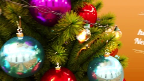 Christmas Tree Wishes After Effects stock