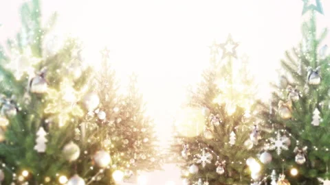 Christmas tree zoom loop Stock Footage 256074017