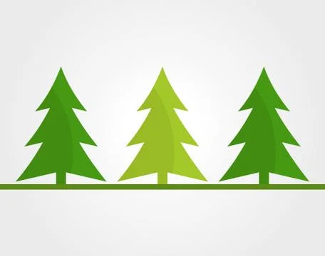 Christmas trees background. Vector illustration. Stock Illustration