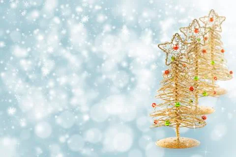Christmas trees. collage. Stock Photos
