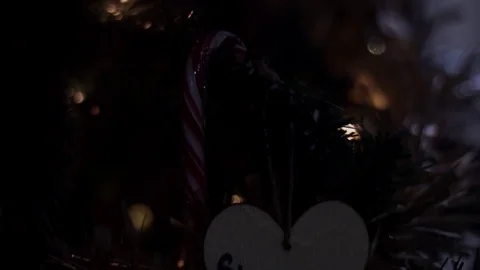 Christmas tree's decorations Stock Footage 81438716