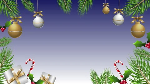 Christmas trees with decorative socks motion pattern on red background. Stock Footage 166228428