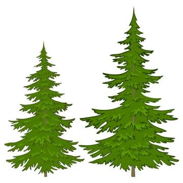 Christmas trees Stock Illustration