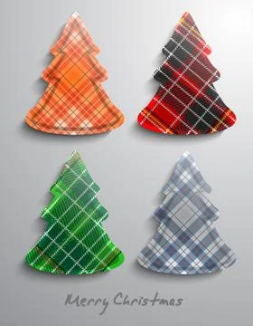 Christmas trees Stock Illustration