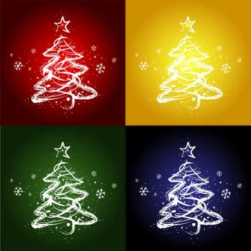 Christmas trees. Stock Illustration